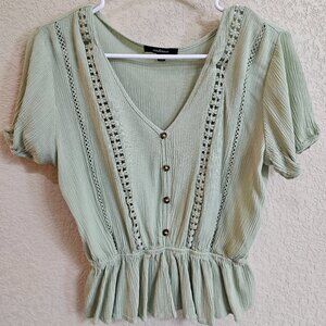Sage Green Blouse